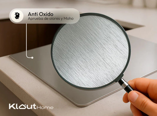 Tabla de Cortar de Acero Inoxidable 304 Klout® + Cuchillo Profesional - Envío Gratis